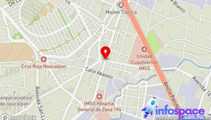 mapa de Terminal de autobuses san lázaro  en Naucalpan de Juárez