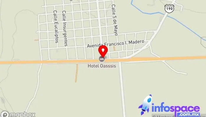 mapa de Terminal de autobuses SUR Agencia expendedora de billetes de autobús en Santiago Niltepec