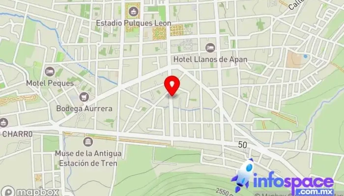 mapa de Terminal de Autobuses Teotihuacanos Empresa de autobuses en Apan