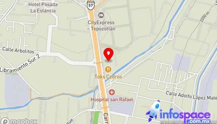 mapa de Terminal de Autobuses Tepotzotlan Estación de autobuses en Tepotzotlán