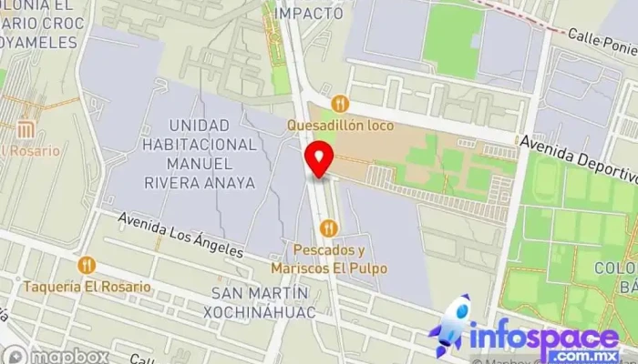 mapa de Terminal de autobuses Tlalnepantla Servicio de transporte en Azcapotzalco, Ciudad de México