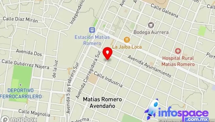 mapa de Terminal De Autobuses TRAILTRAVEL Matias Romero Empresa de autobuses en Matías Romero Avendaño