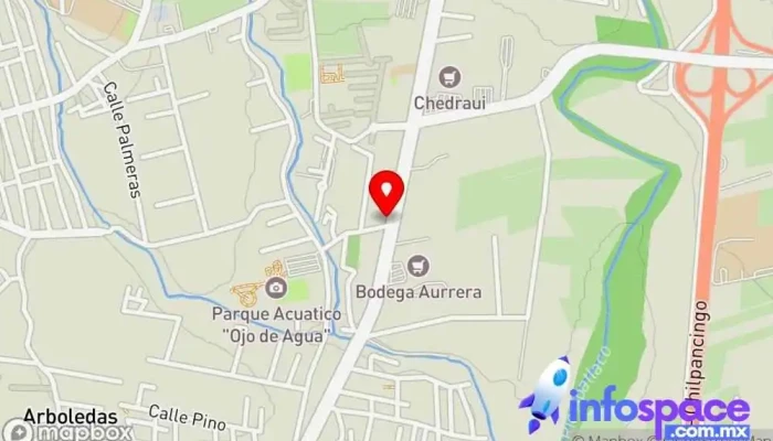 mapa de Terminal de Base Ruta 20 Estación de autobuses en Temixco