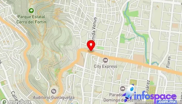 mapa de Terminal de buses Aparcamiento en Oaxaca de Juárez