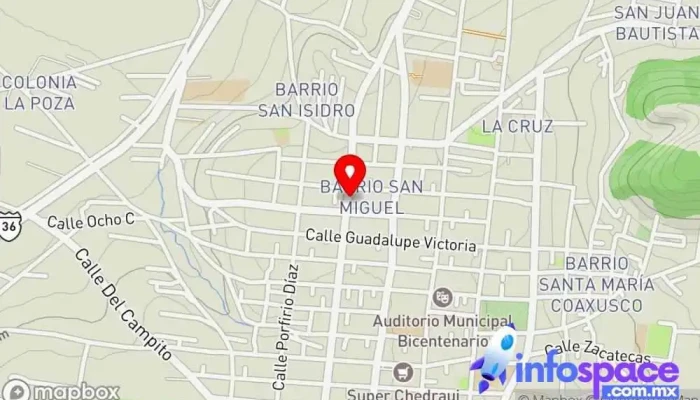 mapa de Terminal De Chalma Empresa de autobuses en Capulhuac de Mirafuentes