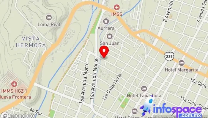mapa de TERMINAL DE COLECTIVOS EJIDO GUADALUPE Servicio de transporte en Tapachula de Córdova y Ordóñez