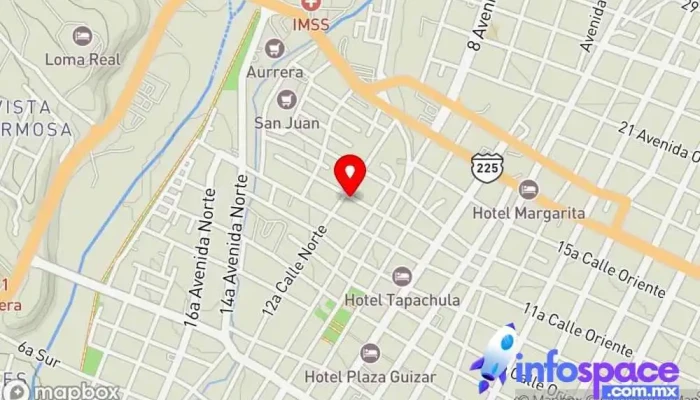 mapa de Terminal de proseso pumpuapa Departamento local de transporte en Tapachula de Córdova y Ordóñez