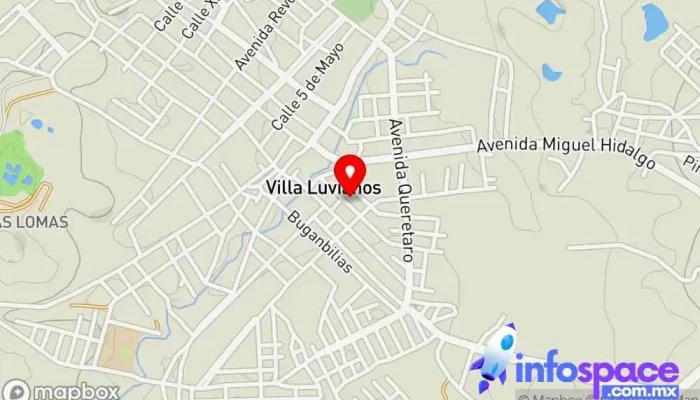 mapa de Terminal de Transporte Público Luvianos Servicio de transporte en Villa Luvianos