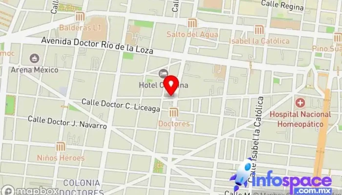 mapa de Terminal De Trolebuses STE CDMX Servicio de transporte en Cuauhtémoc, Ciudad de México