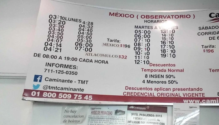 Terminal El Oro -  Como Llegar - El Oro de Hidalgo