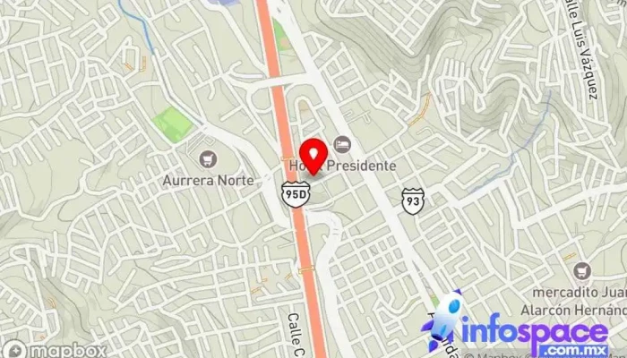 mapa de Terminal Estrella de Oro Servicio de transporte en Chilpancingo de los Bravo