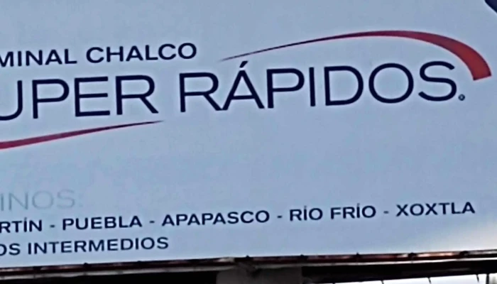 Terminal Estrella Roja Superrapidos Chalco Horario - Ixtapaluca
