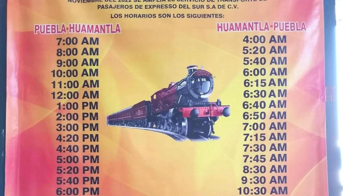 Terminal Expresso Del Sur -  Numero - Heroica Puebla de Zaragoza