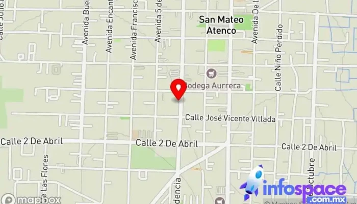 mapa de Terminal Flecha Roja (San Mateo Atenco) Estación de autobuses en San Mateo Atenco