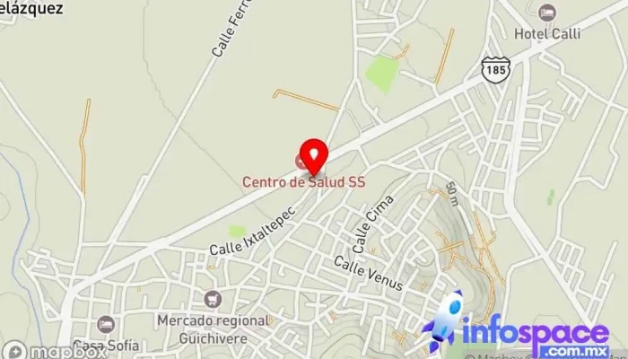 mapa de Terminal Galgo de Jalapa Oficinas de empresa en Santo Domingo Tehuantepec