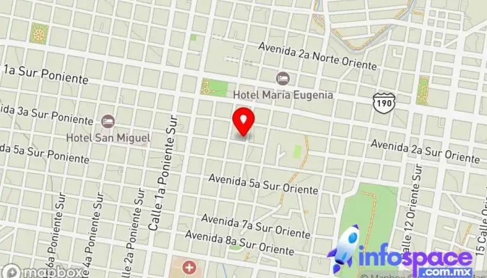 mapa de Terminal GC a Chiapa de Corzo Servicio de transporte en Tuxtla Gutiérrez