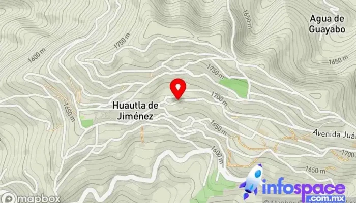 mapa de Terminal Huautla-Puebla-Mexico Oficinas de empresa en Huautla de Jiménez