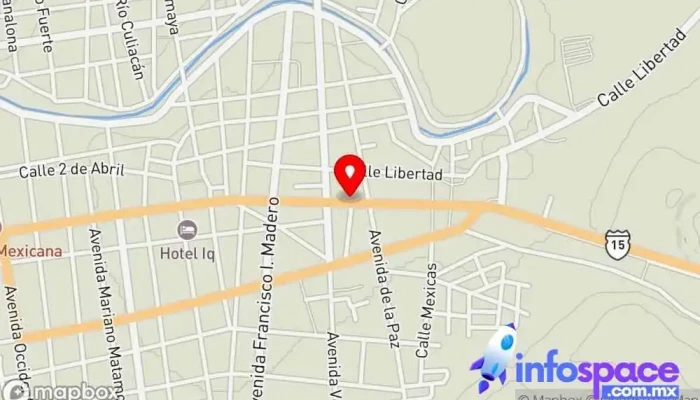 mapa de Terminal Individual Autobuses Expresos De Guasave,S.A. De C.V. Servicio de transporte en Escuinapa de Hidalgo