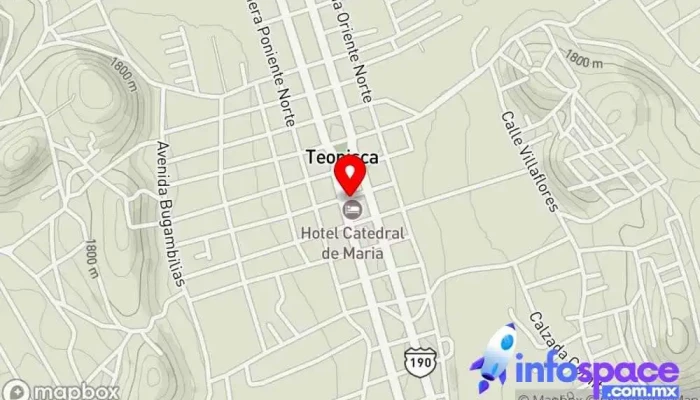mapa de Terminal las Rosas, Pujiltic Servicio de transporte en Teopisca