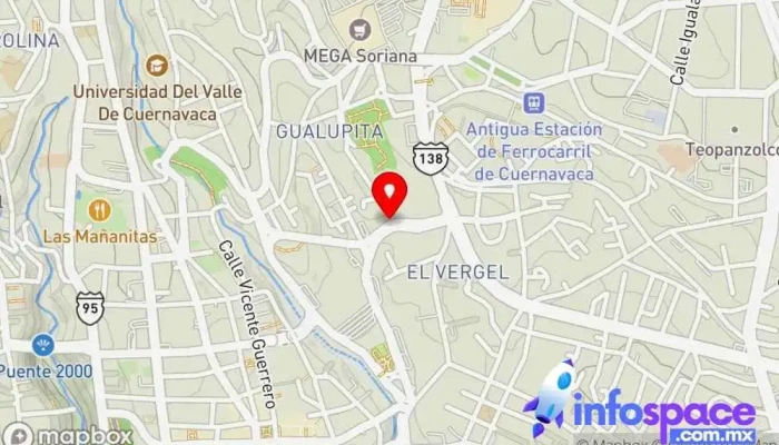 mapa de Terminal Lasser Mercado Servicio de transporte en Cuernavaca