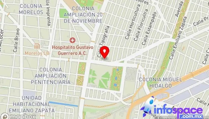 mapa de Terminal Lusa Estación de autobuses en Ciudad de México