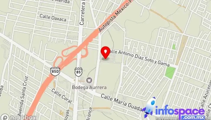 mapa de Terminal Mexibús Ojo de Agua Bus stop en Ojo de Agua