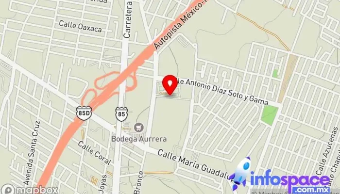 mapa de Terminal Mexibús Ojo de Agua Bus stop en Ojo de Agua