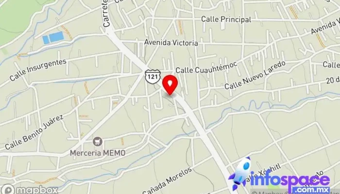 mapa de Terminal Norte de Transporte Público Papalotla Empresa de autobuses en Papalotla