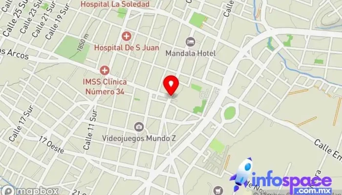 mapa de Terminal Oro Erco Servicio de transporte en Atlixco
