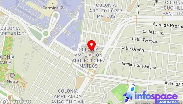 mapa de Terminal Pantitlán Letra K Empresa de trenes del área metropolitana en Venustiano Carranza, Ciudad de México