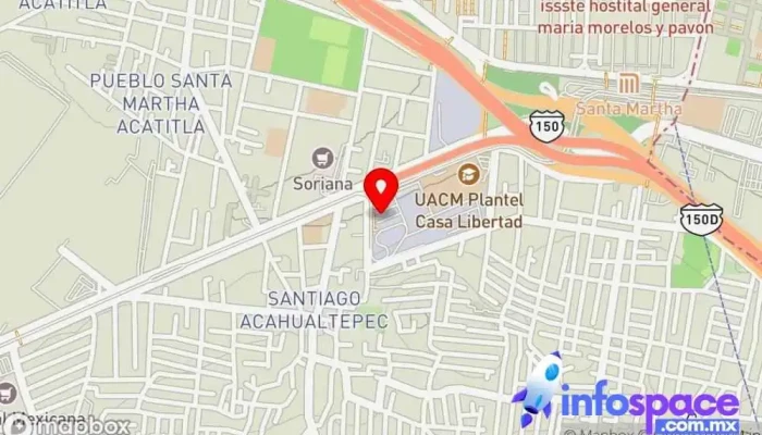 mapa de Terminal Provisional Acahualtepec Servicio de transporte en Iztapalapa, Ciudad de México
