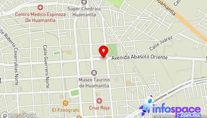 mapa de Terminal Ruta Huamantla - San Juan Ocotitla Servicio de transporte en Huamantla