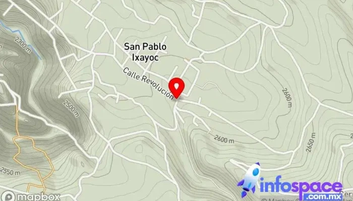 mapa de Terminal San Pablo Ixayoc Servicio de transporte en Papalotla