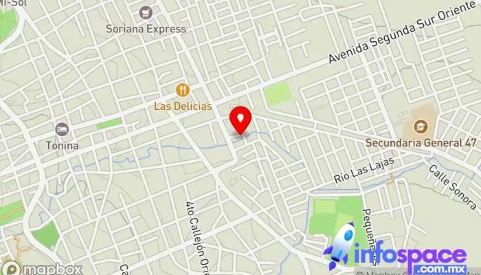 mapa de Terminal Selva Santo Domingo Servicio de transporte en Ocosingo