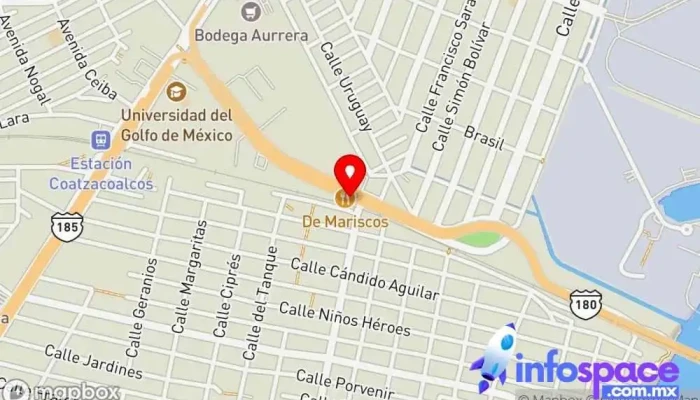 mapa de Terminal Sur  en Coatzacoalcos