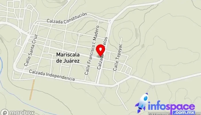 mapa de Terminal SUR MARISCALA DE JUAREZ Servicio de transporte en Mariscala de Juárez
