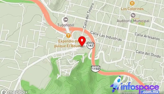 mapa de Terminal Tepoztlan Servicio de transporte en Tepoztlán