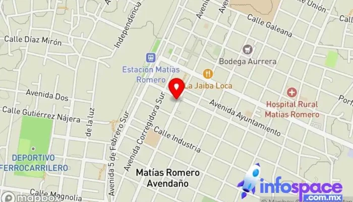 mapa de Terminal TLA TITANIUM Oficinas de empresa en Matías Romero Avendaño