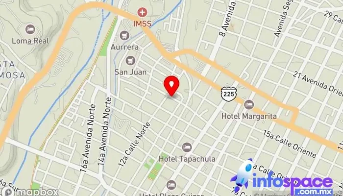 mapa de Terminal Transporte Cheguevara Servicio de transporte en Tapachula de Córdova y Ordóñez