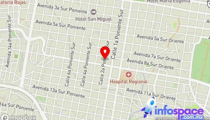mapa de TERMINAL TRANSPORTE EJIDAL COPOYA Servicio de transporte en Tuxtla Gutiérrez