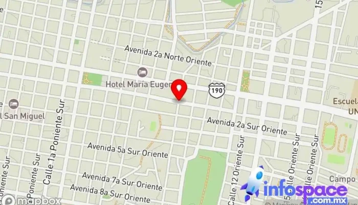 mapa de Terminal transporte Tuxtla - Chiapa de Corzo 