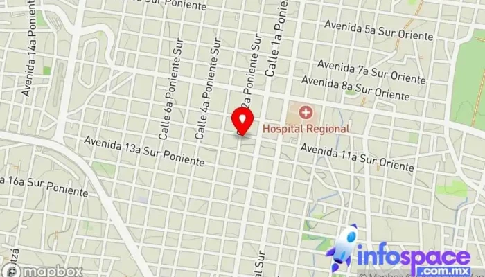 mapa de Terminal Tuxtla Galeana Estación de autobuses en Tuxtla Gutiérrez