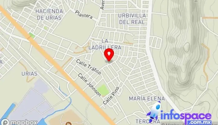 mapa de Terminal Urbi Insurgentes Empresa de autobuses en Mazatlán