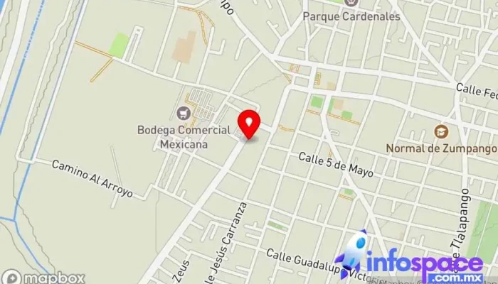 mapa de Terminal Zumpango Bus stop en Zumpango de Ocampo