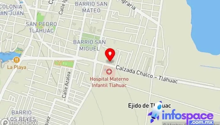 mapa de Tláhuac Paradero Departamento de Transporte, Servicio de transporte en Tláhuac, Ciudad de México