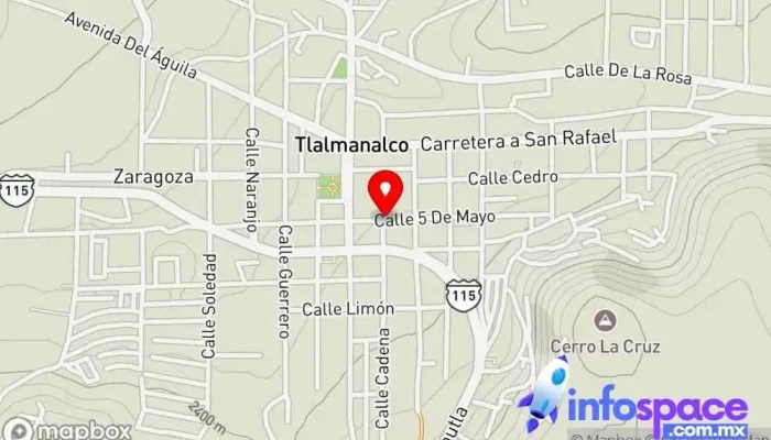 mapa de Tlalmanalco Bus stop en Tlalmanalco de Velázquez
