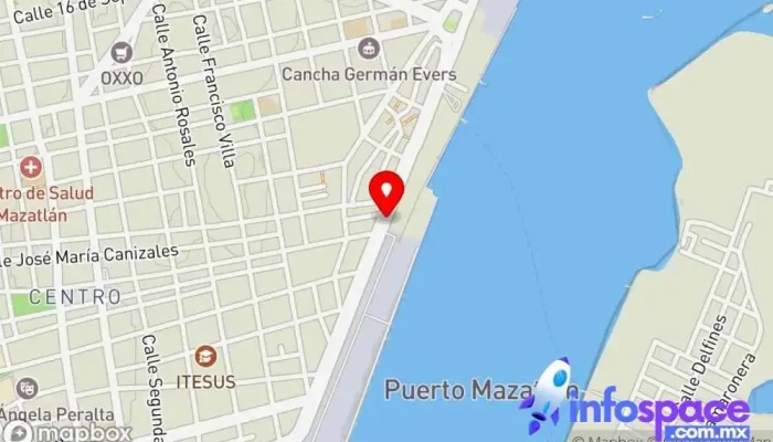 mapa de TMAZ Oficinas de empresa en Mazatlán