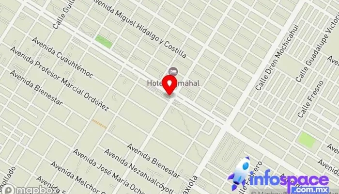 mapa de Tranportes y Autobuses del Pacifico  en Los Mochis
