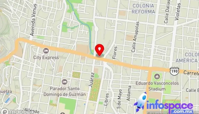 mapa de Transjuar Servicio de transporte en Oaxaca de Juárez
