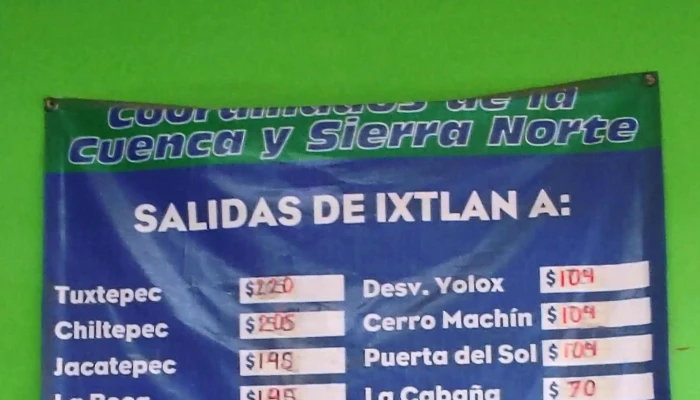 Transportes De La Sierra Juarez -  Promocion - Ixtlán de Juárez
